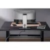 InLine universele kabelgoot 3-standen (80/100/120 cm) voor montage onder het bureau, zwart