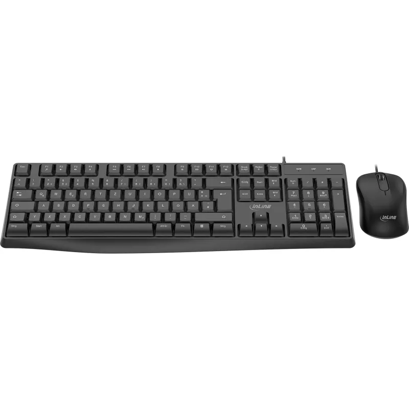 InLine Basic Desktop II, toetsenbord-muisset, USB-kabel, standaard DE-layout