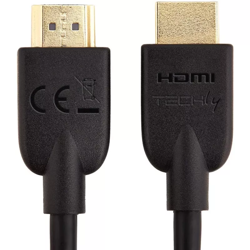 Techly ICOC HDMI2-4-050T HDMI-kabel 5 m HDMI type A (standaard) zwart