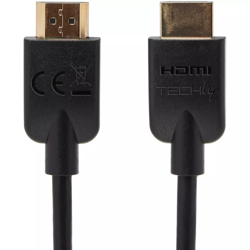Techly ICOC HDMI2-4-050T HDMI-kabel 5 m HDMI type A (standaard) zwart