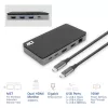 ACT USB-C 4K MST dockingstation voor 2 HDMI-monitoren, ethernet, USB-C, 3x USB-A, PD-passthrough en 1 meter afneembare verbindingskabel