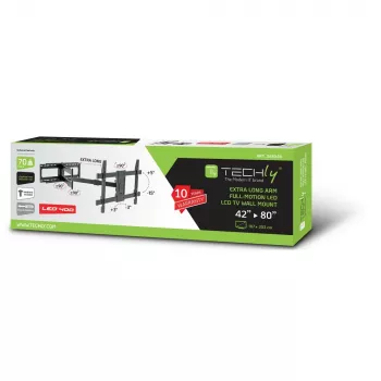 Techly ICA-PLB-721 tv-beugel/standaard 2,03 m (80 inch) zwart