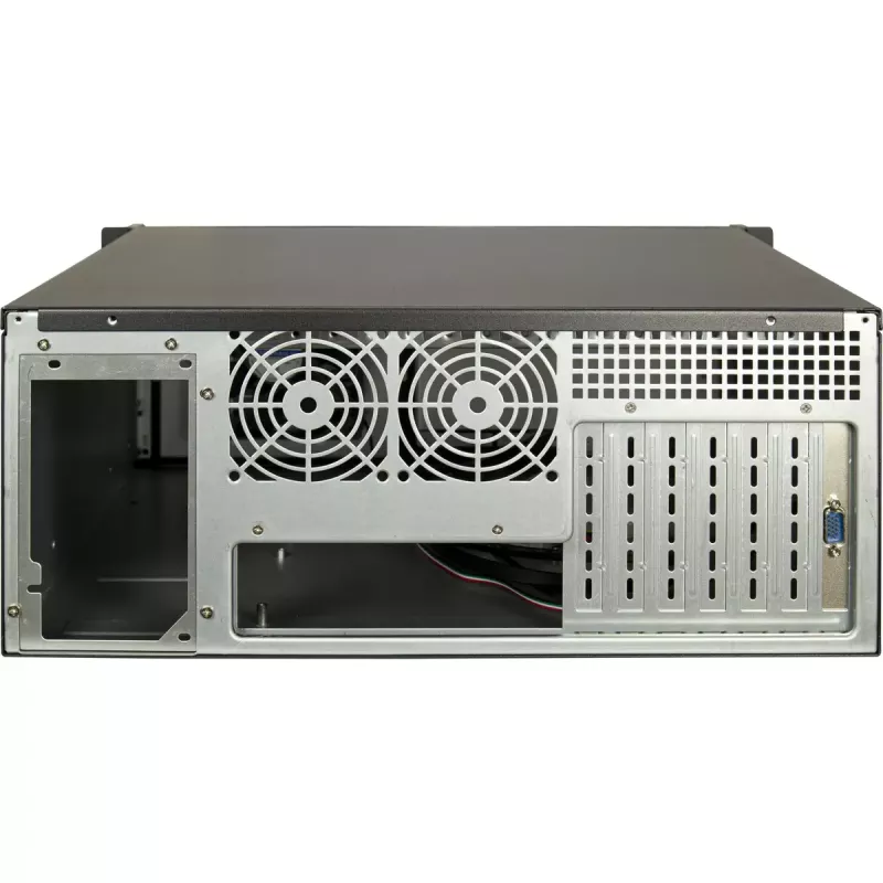 Serverrack Inter-Tech 4U-4460 TFT zwart 1x 120 mm ventilator 5,25 inch HDD