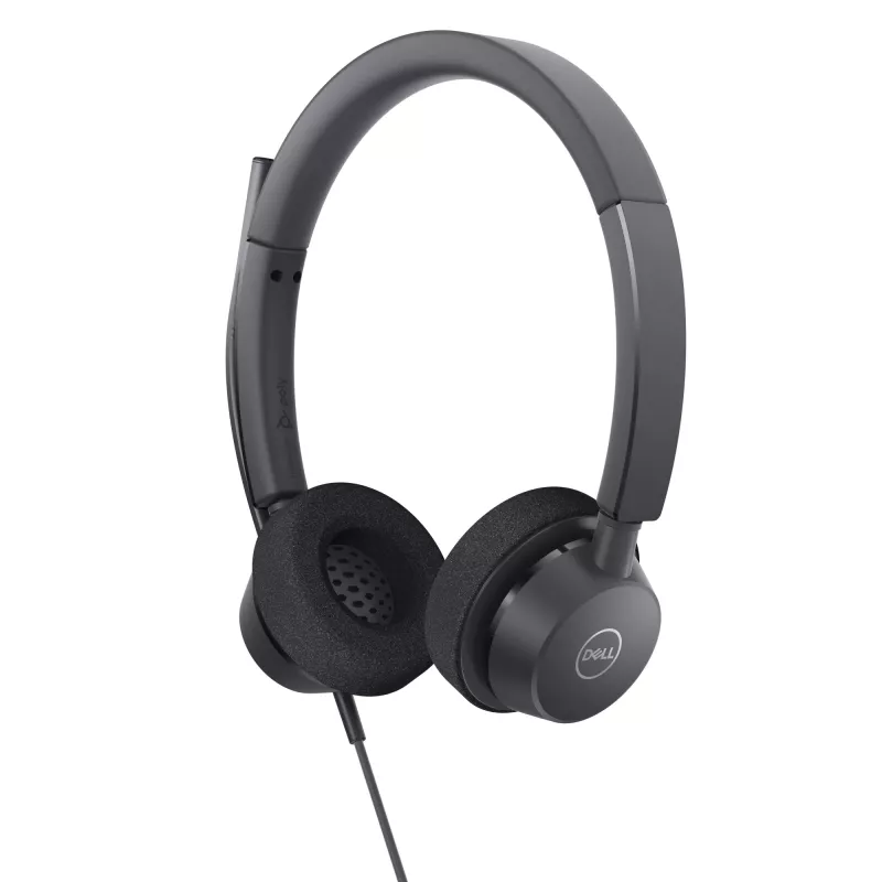 DELL Pro stereo-headset - WH3022, bedraad, kantoor/callcenter, 96 g, headset, zwart