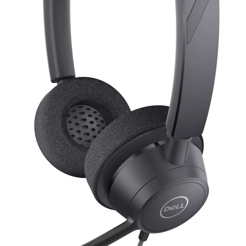 DELL Pro stereo-headset - WH3022, bedraad, kantoor/callcenter, 96 g, headset, zwart