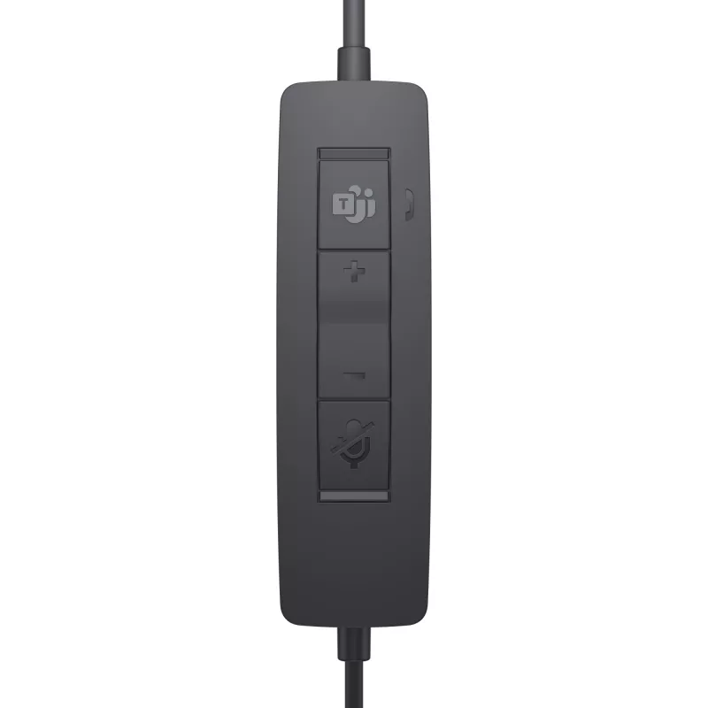 DELL Pro stereo-headset - WH3022, bedraad, kantoor/callcenter, 96 g, headset, zwart