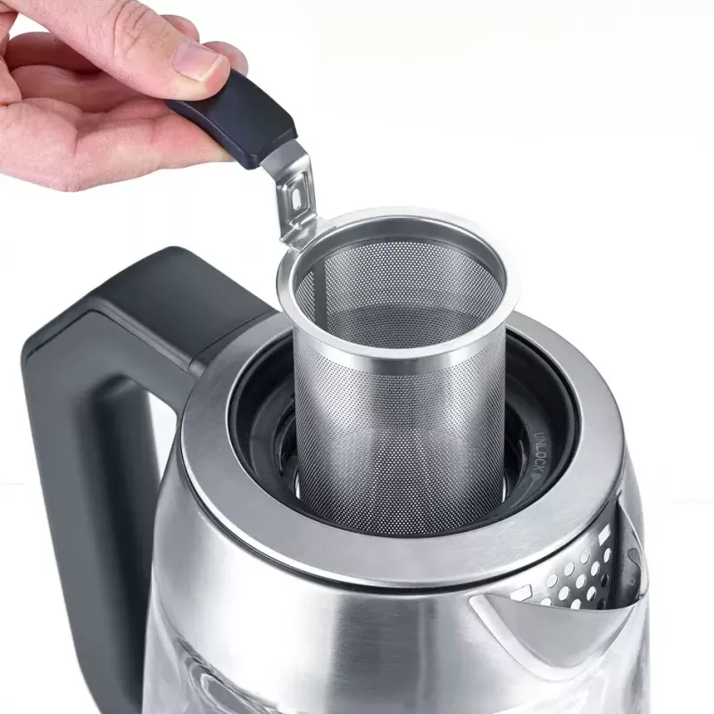 Waterkoker Severin 1,7 L 3000 W zwart roestvrijstaal