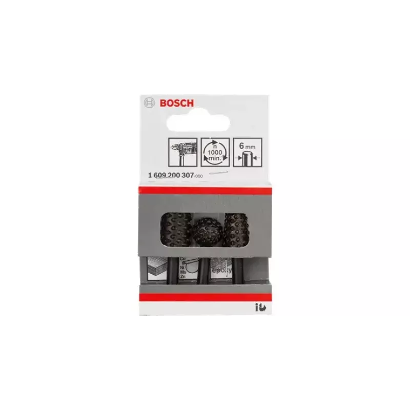 Bitset Bosch Freehand Router Bit Sets 3-delig werklengte 6,5 cm schachtdiameter 6 mm