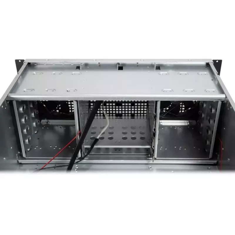 Serverbehuizing Inter-Tech 4U 40255 rack zwart, grijs
