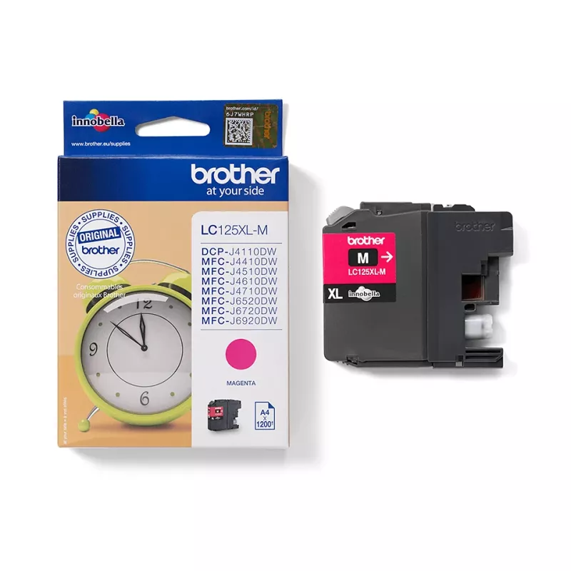 Brother LC125XLM inktpatroon 1 st. origineel extra (super) high yield magenta