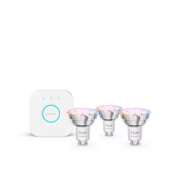 Philips Hue White and Colour Ambience Essential startset: 3 GU10 smart-lampen (345 lm)