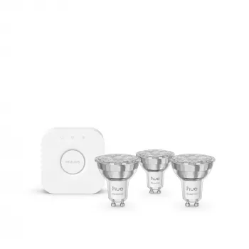 Philips Hue White and Colour Ambience Essential startset: 3 GU10 smart-lampen (345 lm)