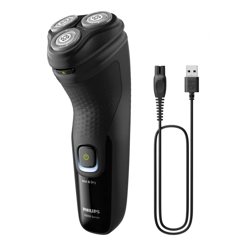 Philips X3021/00 Herenscheerapparaat Rotatiescheerapparaat Trimmer Zwart