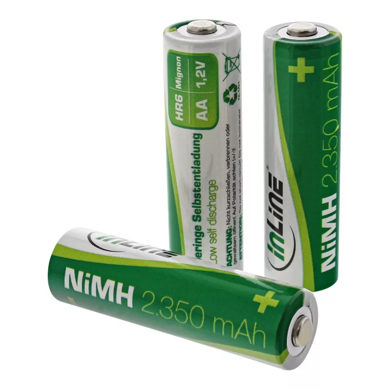 InLine NiMH-accu, Mignon (AA), 2350 mAh, gebruiksklaar