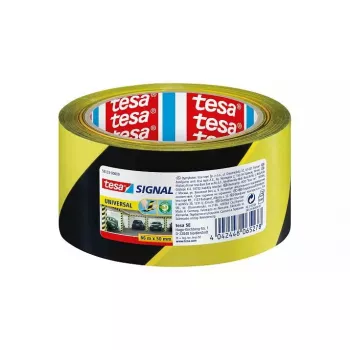 Afzetband TESA 58133 zwart geel 66 m