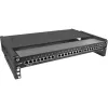 InLine 19 inch opvouwbaar rack, 2HE, 24–40 cm diep, met afdekking, zwart