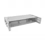 InLine 19 inch opklapbaar rack, 2HE, 24–40 cm diep, met afdekking, grijs