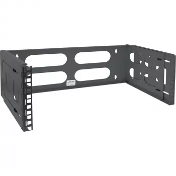 InLine 19 inch opklapbaar rack, 4U, 24-40 cm diep, zwart