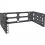 InLine 19 inch opklapbaar rack, 4U, 24-40 cm diep, zwart