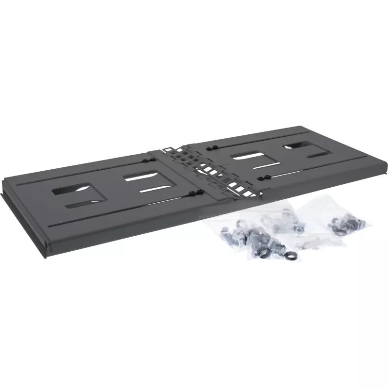 InLine 19 inch opklapbaar rack, 4U, 24-40 cm diep, zwart