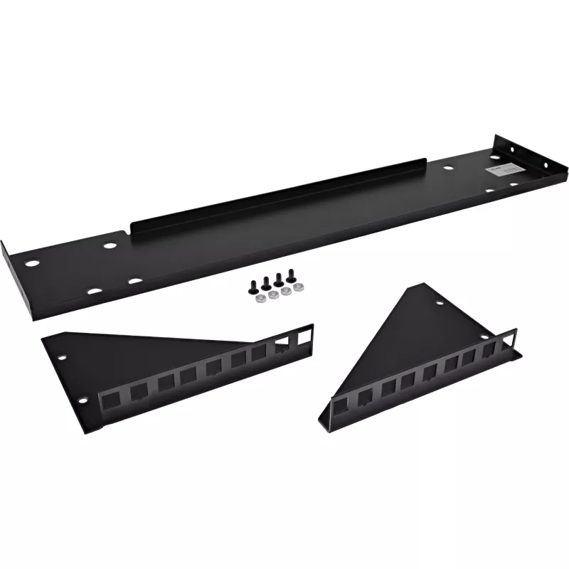 InLine 19 inch rack voor montage onder het bureau, 3HE, zwart