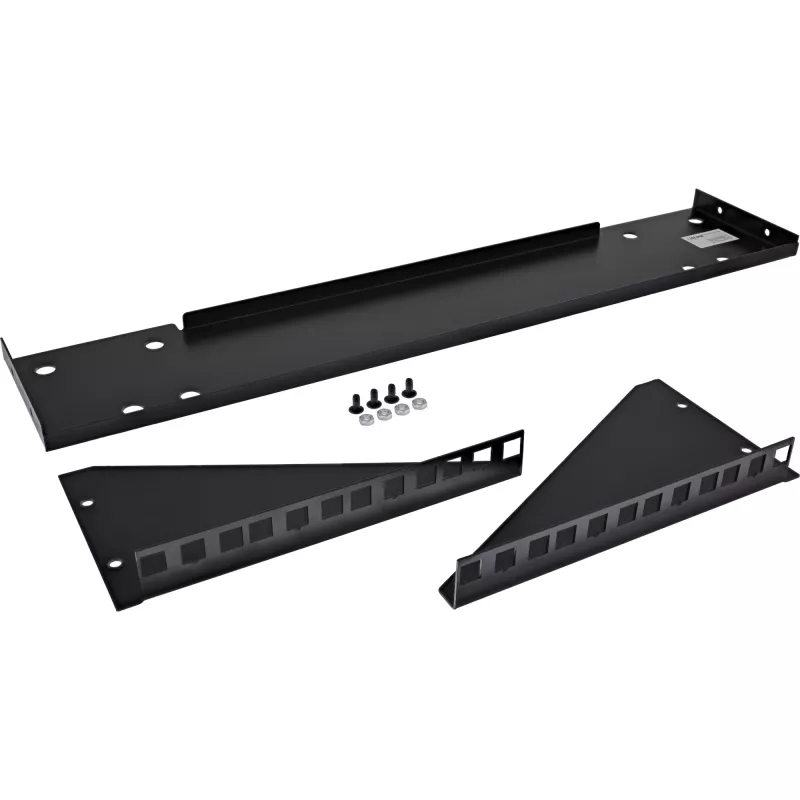 InLine 19 inch rack voor montage onder het bureau, 4HE, zwart