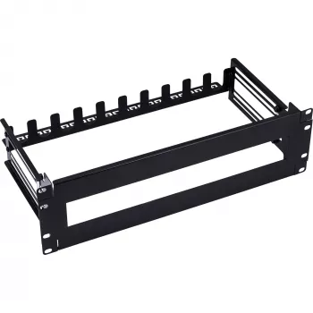 Zekeringkast InLine 19106A 19 inch staal zwart 3U