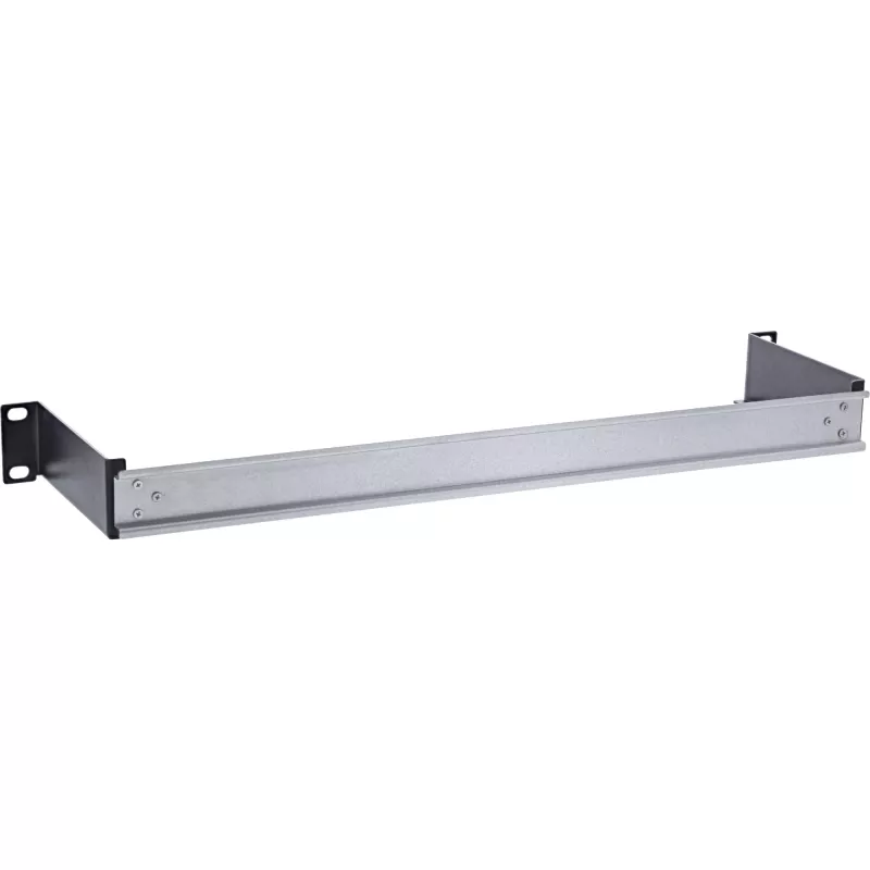 DIN-railpaneel InLine 19106C 1U horizontaal verticaal staal zwart grijs