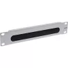 InLine 10 inch kabeldoorvoerplaat met borstel, 1U, RAL 7035 grijs