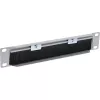 InLine 10 inch kabeldoorvoerplaat met borstel, 1U, RAL 7035 grijs