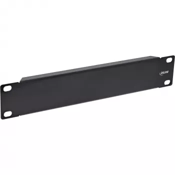 InLine 10 inch blindplaat, 1U, RAL 9005 zwart