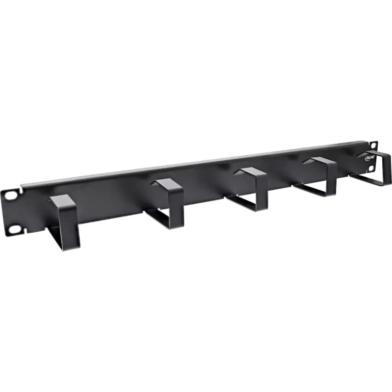 InLine 19 inch kabelmanagementpaneel, 5 kleine beugels, RAL9005, zwart