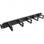 Kabelmanagementpaneel InLine 19110O 19 inch zwart metaal 5 beugels