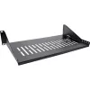 Racklegbord InLine 19 inch 250 mm 20 kg 2U RAL 9005 zwart