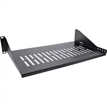 Racklegbord InLine 19 inch 250 mm 20 kg 2U RAL 9005 zwart