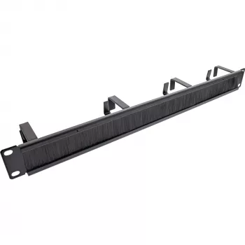 Kabelmanagementpaneel InLine 19111L 1U zwart 19 inch met borsteinzetstuk