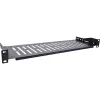 InLine 19 inch legbord, 150 mm, 10 kg, 1U, RAL 9005 zwart