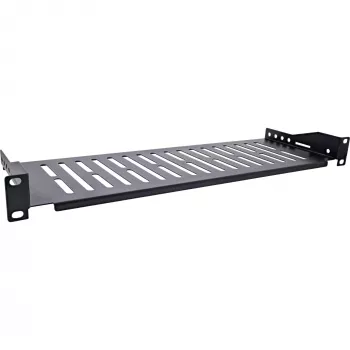 InLine 19 inch legbord, 150 mm, 10 kg, 1U, RAL 9005 zwart