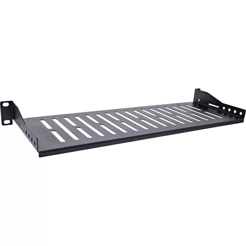 InLine 19 inch legbord, 150 mm, 10 kg, 1U, RAL 9005 zwart