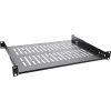 InLine 19 inch legbord, 350 mm, 50 kg, 1U, RAL 9005 zwart