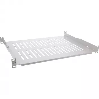 InLine 19 inch legbord, 350 mm, 50 kg, 1U, RAL 7035 grijs