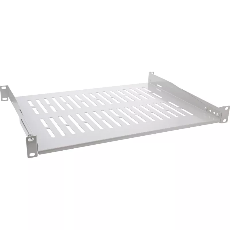 InLine 19 inch legbord, 350 mm, 50 kg, 1U, RAL 7035 grijs