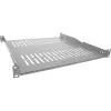 InLine 19-inch legbord, 450 mm, 50 kg, 1HE, RAL 7035 grijs