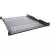 InLine 19 inch legbord, 550 mm, 50 kg, 1U, RAL 9005 zwart