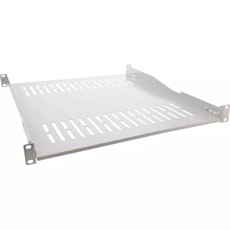 InLine 19 inch legbord, 550 mm, 50 kg, 1U, RAL 7035 grijs