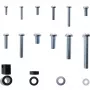 InLine schroevenset 68-delig voor tv-wandbeugel, montageset, wand, zink, 68 st., 100 mm, 150 mm