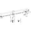 InLine bureaubeugel voor 3x tv / LED / TFT-display tot 81cm 32 inch max. 7kg