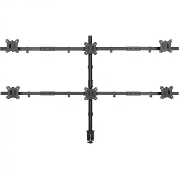 InLine tafelbeugel voor 6x tv / LED / TFT-display tot 81cm 32 inch max. 7kg zwart