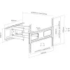 InLine wandbeugel voor display 94-178cm 37-70 inch max. 50kg