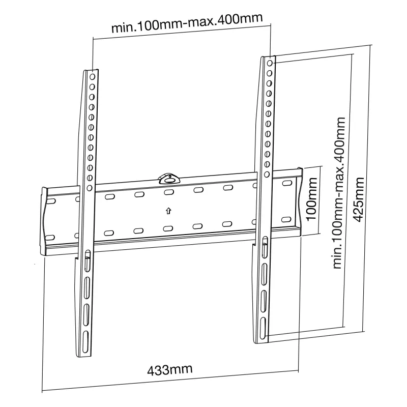 Wandbeugel InLine Basic 23112A voor flatscreen-tv 32–55 inch